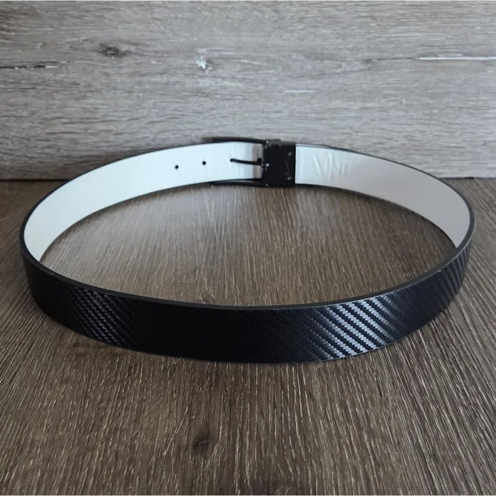 Nike Men's Carbon Fiber Textured Reversible Golf Belt 34